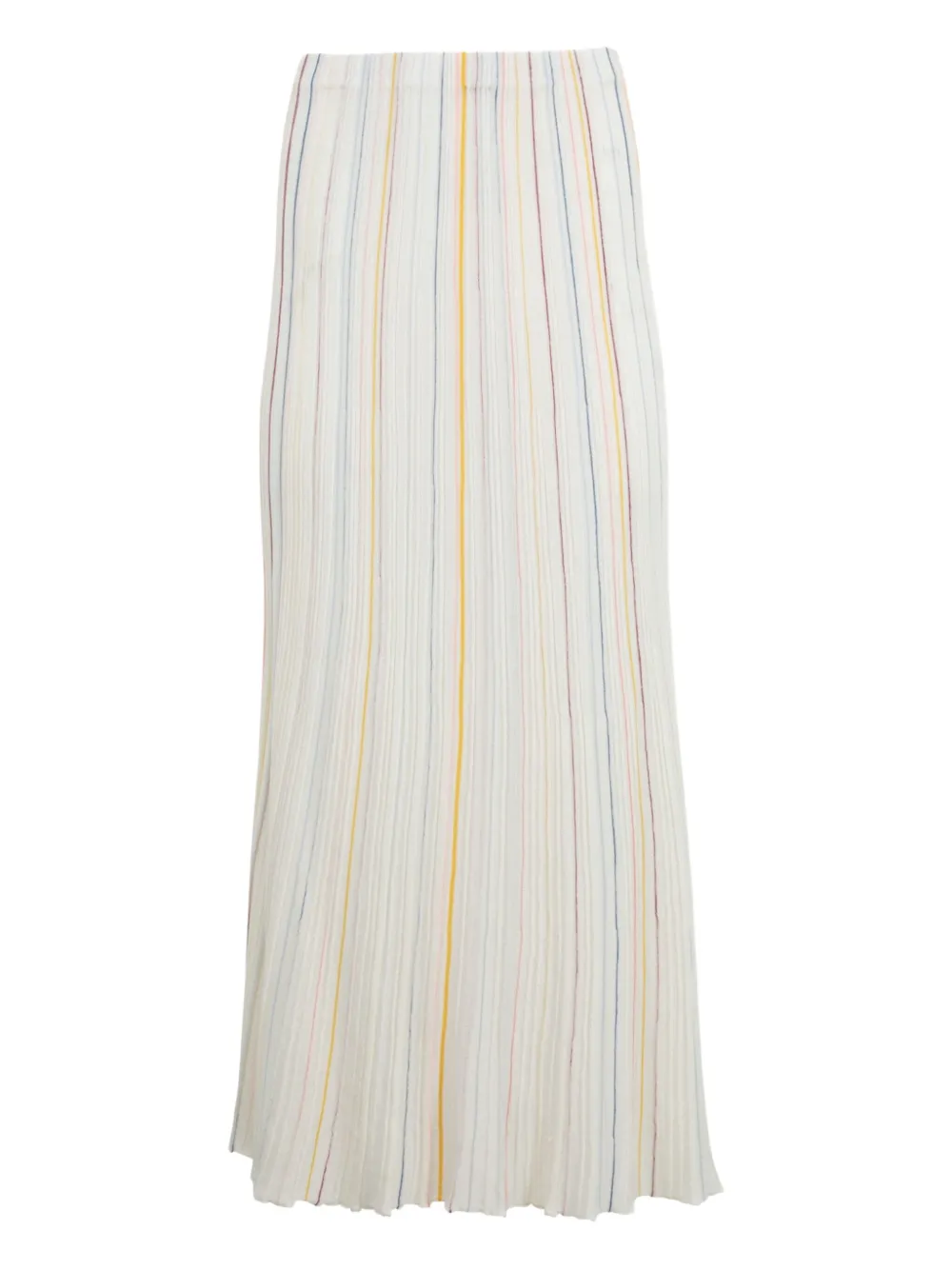 Celeano pleated striped skirt