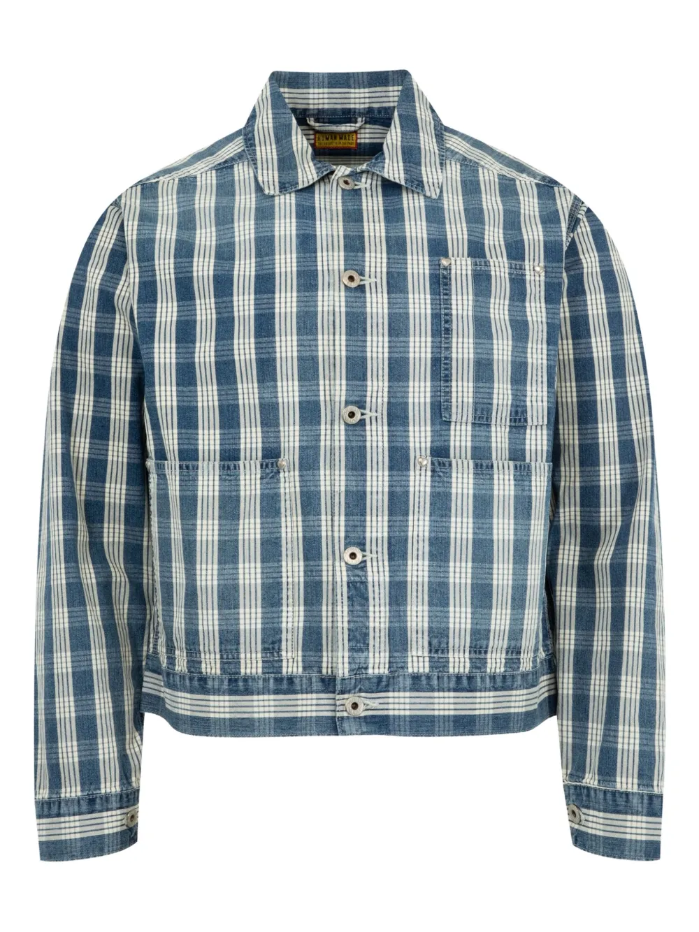 Human Made sobrecamisa con cuadros estampados | azul | Image 1