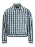 Human Made check-print shirt jacket - Blue