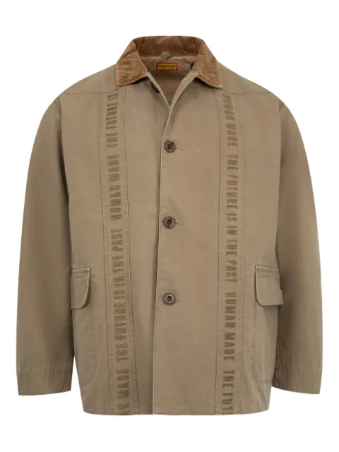 Human Made Hunting corduroy-collar button-up jacket