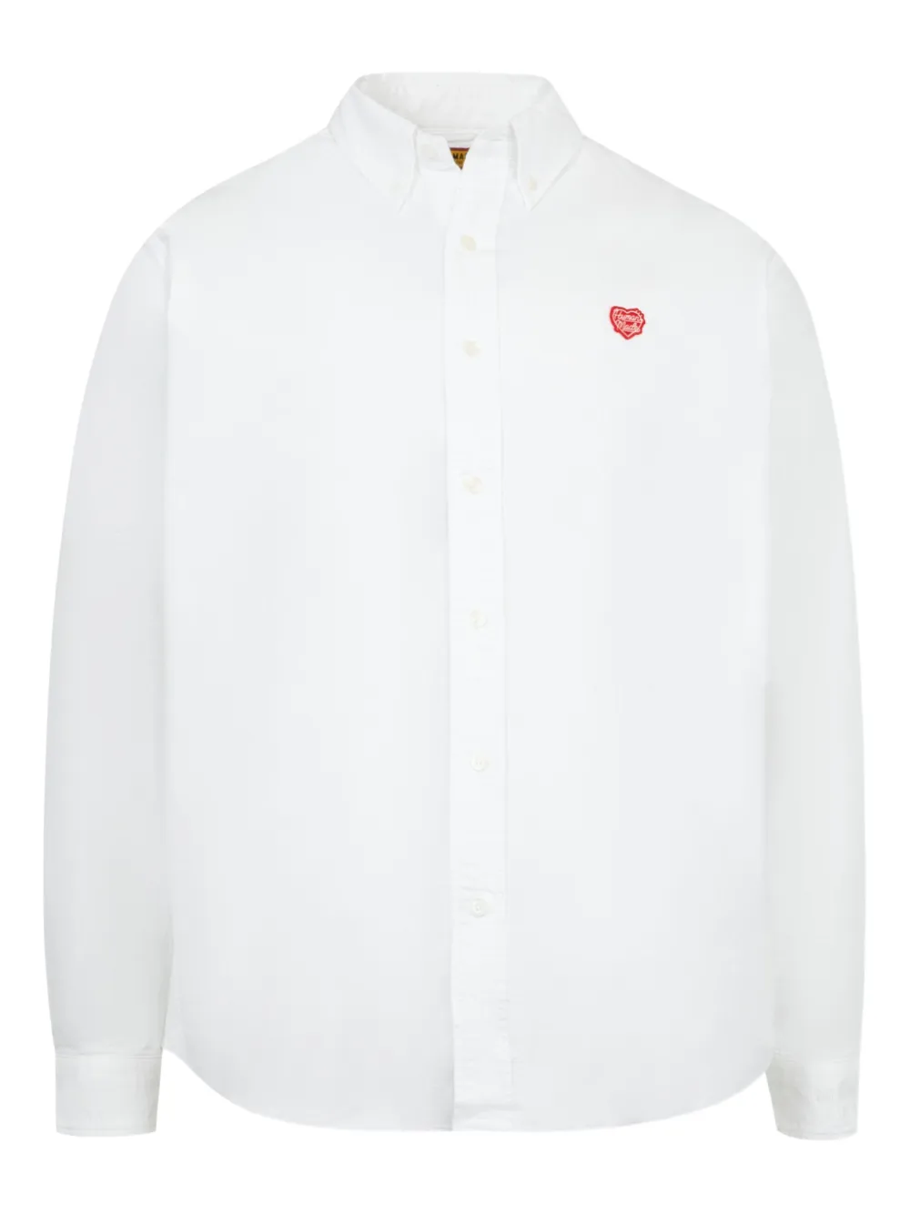 Human Made camisa con corazones bordados | blanco | Image 1