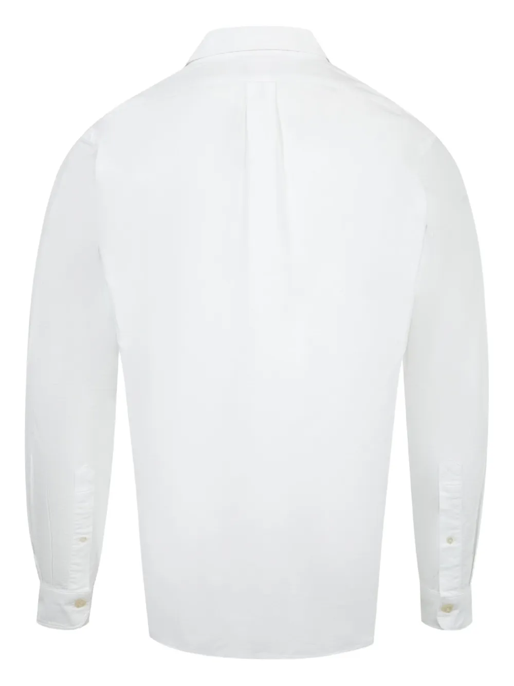 Human Made heart-embroidered button-up shirt - Wit