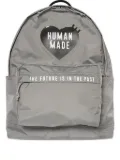 Human Made heart-patch graphic backpack - Grey