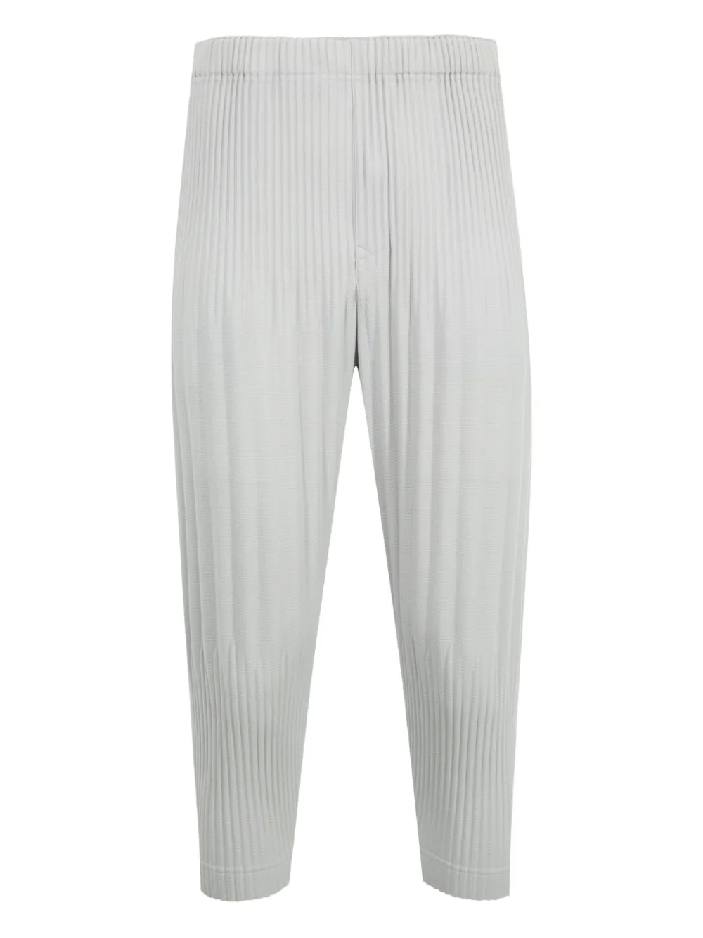 Issey Miyake pleated cropped trousers | Grey | Image 1