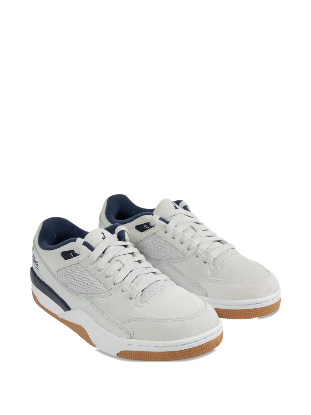 Jordan Flight Court mesh-panel low-top sneakers Grey