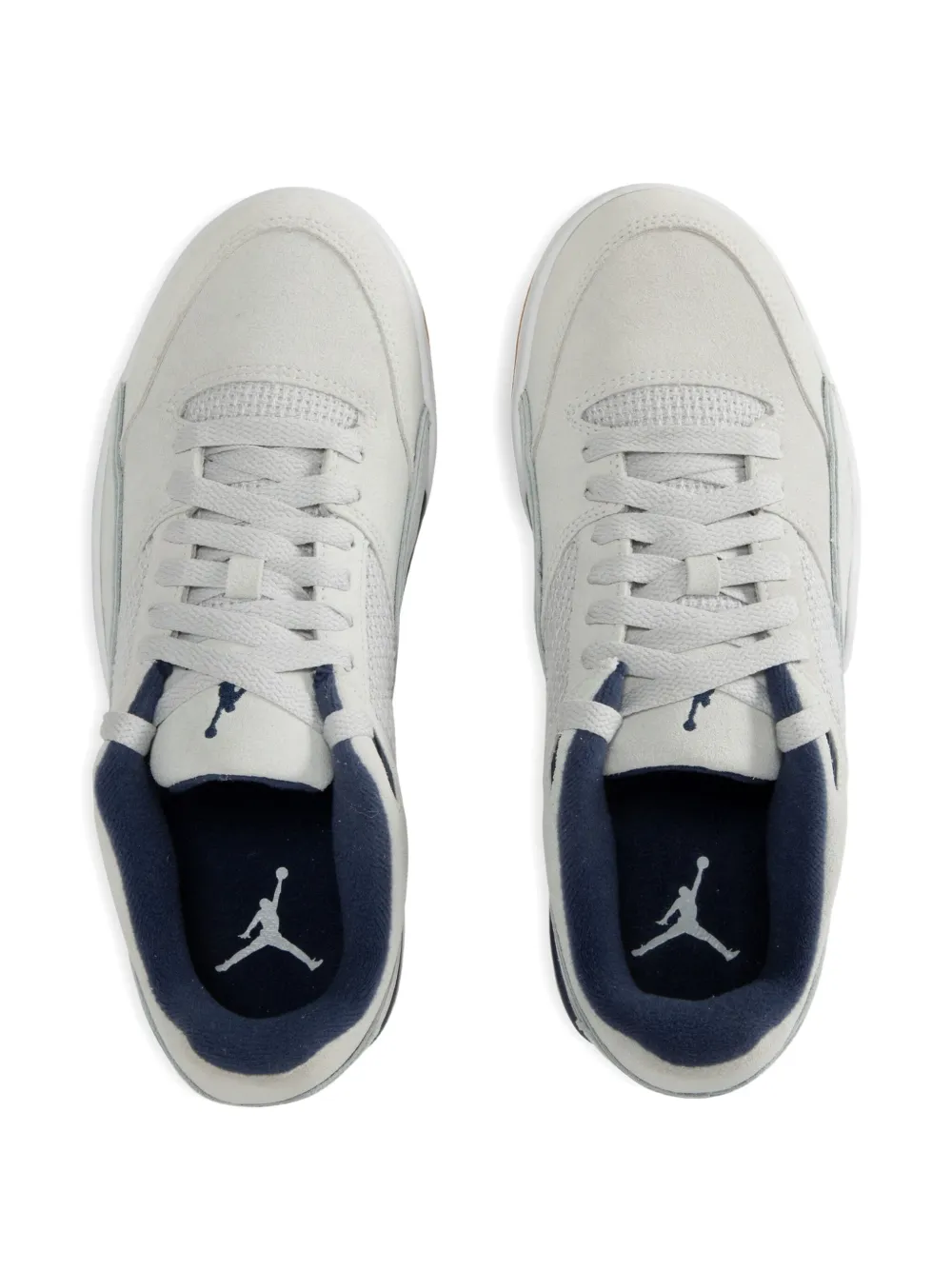 Jordan Flight Court mesh-panel low-top sneakers Grey