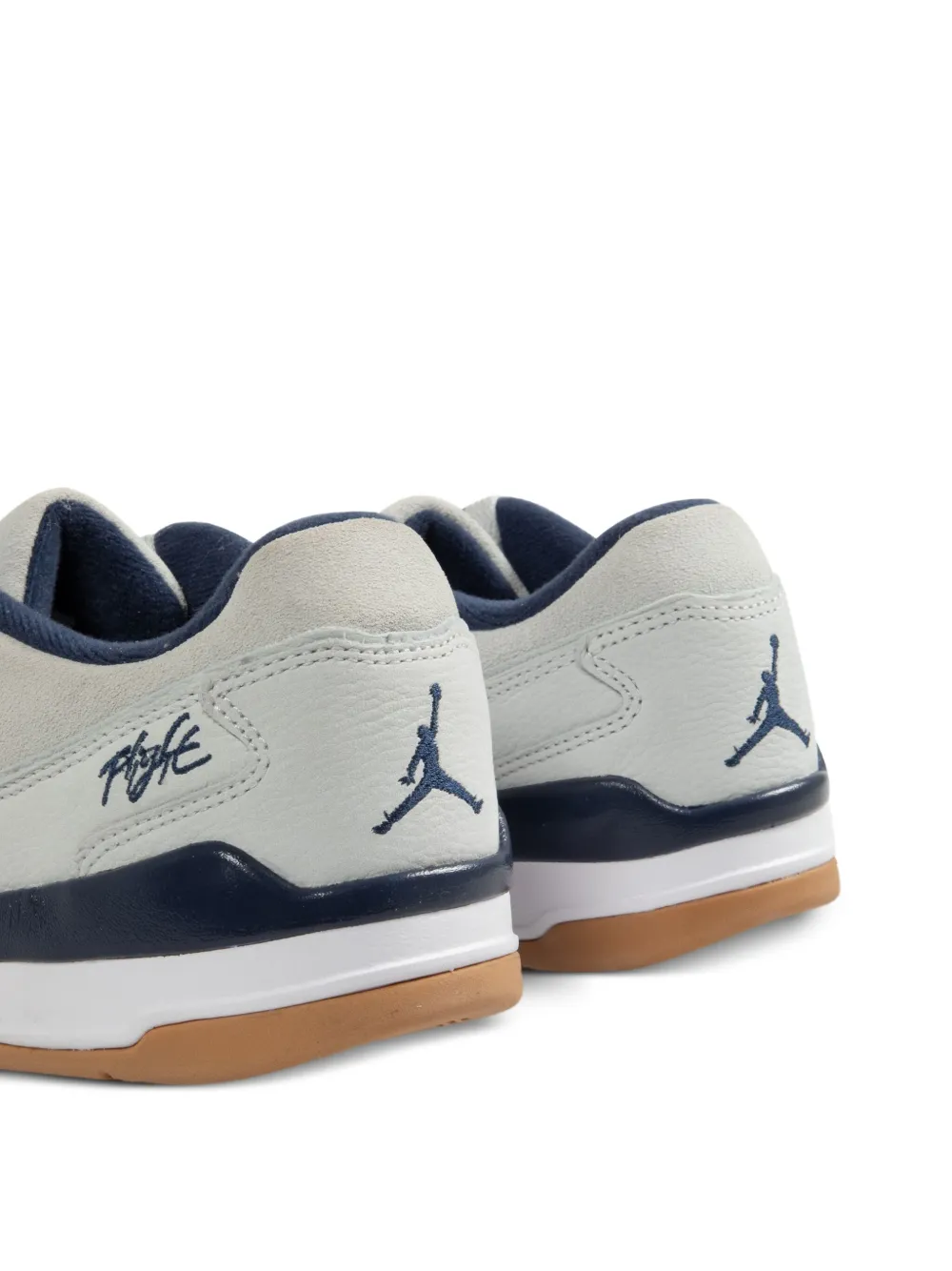 Jordan Flight Court mesh-panel low-top sneakers Grey