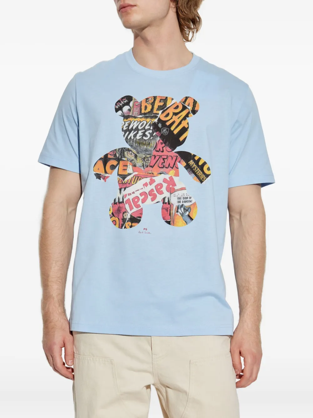 PS Paul Smith T-shirt met grafische print Blauw