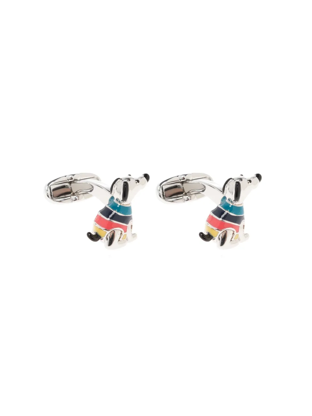 Paul Smith Stripe Jumper Dog manchetknopen Zilver