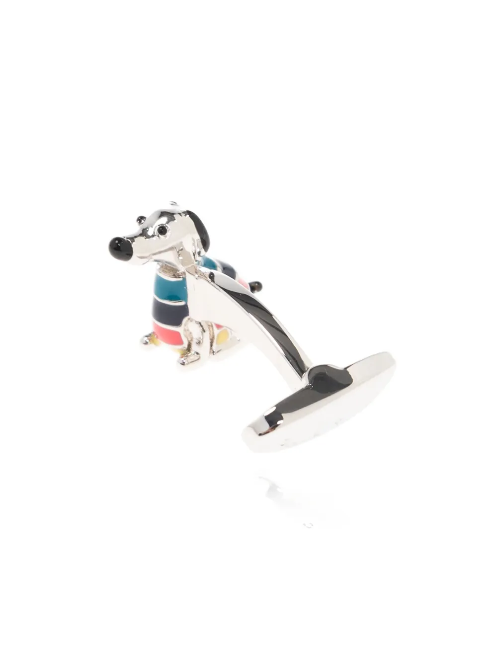 Paul Smith Stripe Jumper Dog cufflinks - Zilver