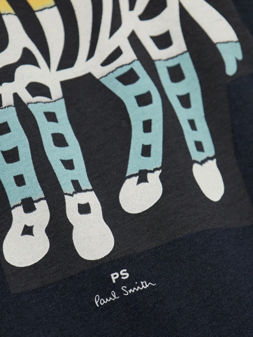 PS Paul Smith T-shirt met zebraprint Blauw