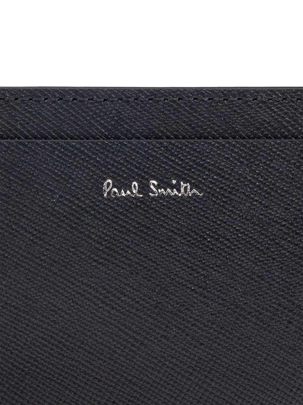Paul Smith Pixelated Mini leren pasjeshouder Zwart