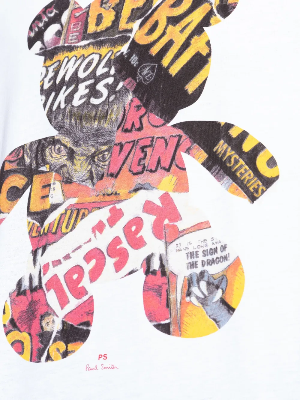 PS Paul Smith T-shirt met print Wit