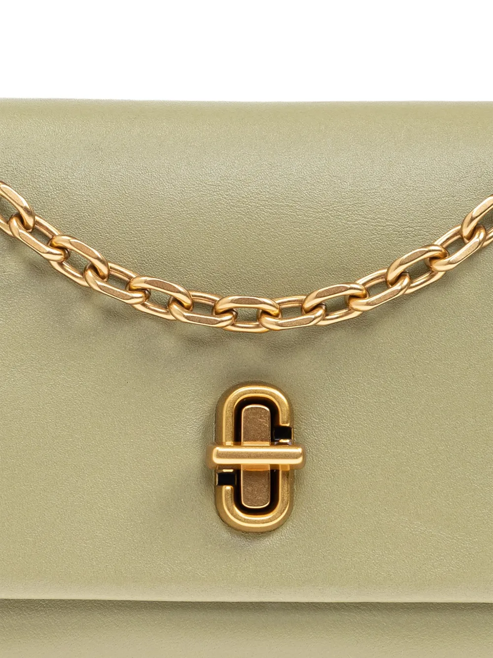 Marc Jacobs Schoudertas met goudkleurige ketting Groen