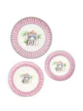 Lisa Corti Sariska plate set - White
