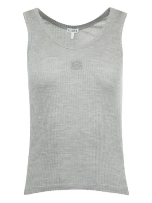 【新品未使用⭐︎正規店購入】LOEWE クロップドタンクトップ LOEWE】SS24 アナグラム クロップド タンクトップ 送料関税込