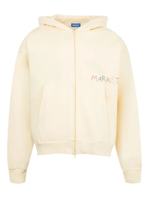MARKET Good Produce fruit graphic zip-up hoodie