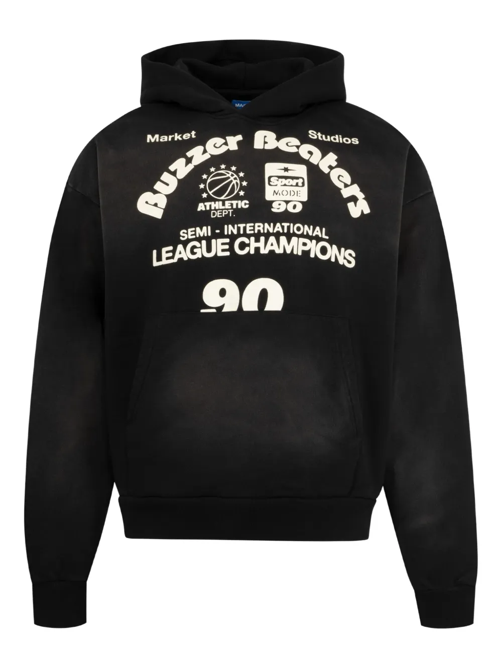 MARKET Hoodie met print Zwart