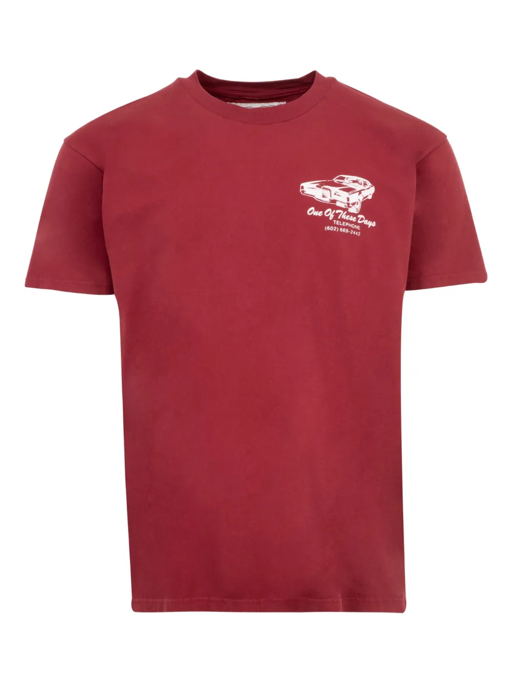One Of These Days Tire Service t-shirt | Red | Image 1