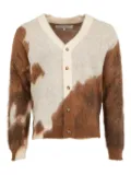 One Of These Days abstract-print cardigan - Brown