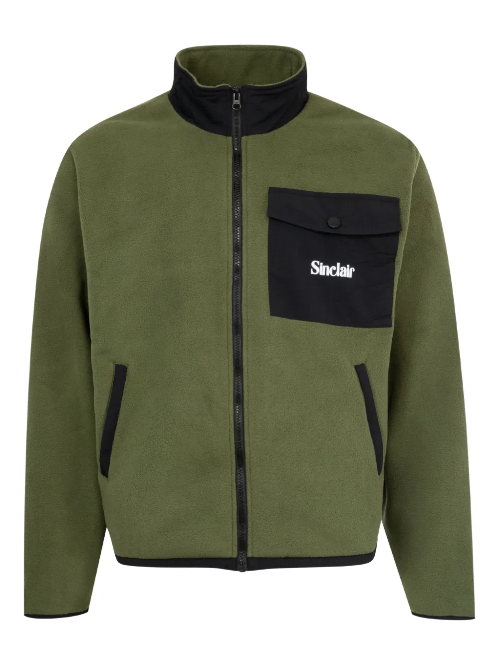 Sinclair fleece zip-up jacket | Green | Image 1