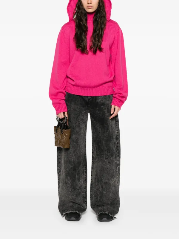 Charles Jeffrey Loverboy Merino high-neck Sweater | Pink | FARFETCH