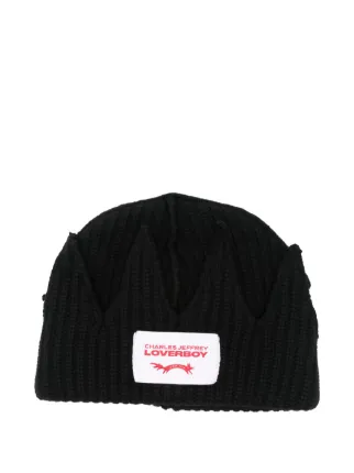 Charles Jeffrey Loverboy Crown Beanie Hat | Black | FARFETCH ZA