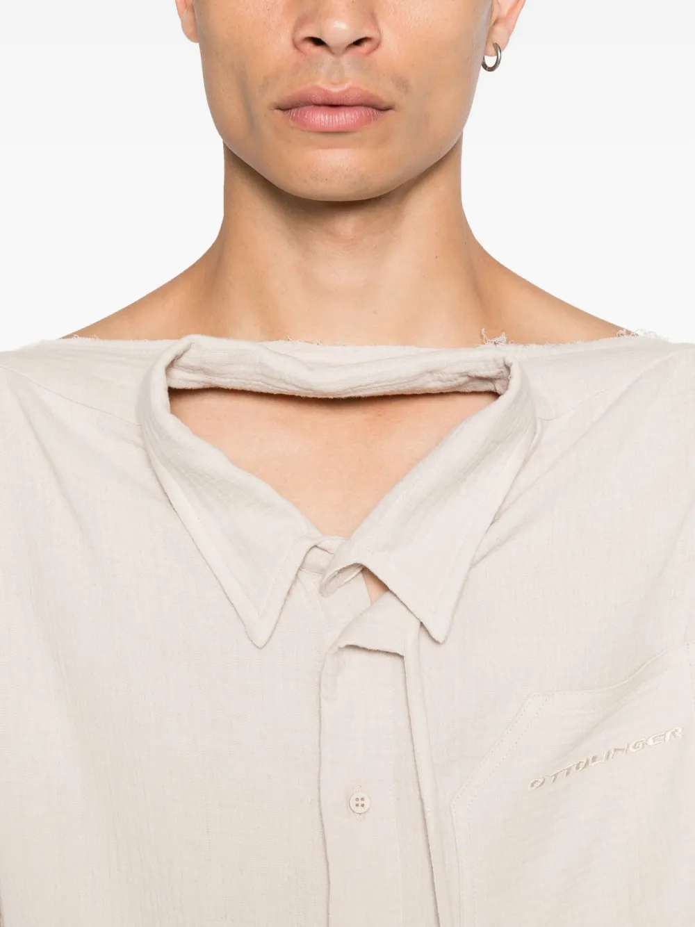 Ottolinger Button-down Shirt In Neutral