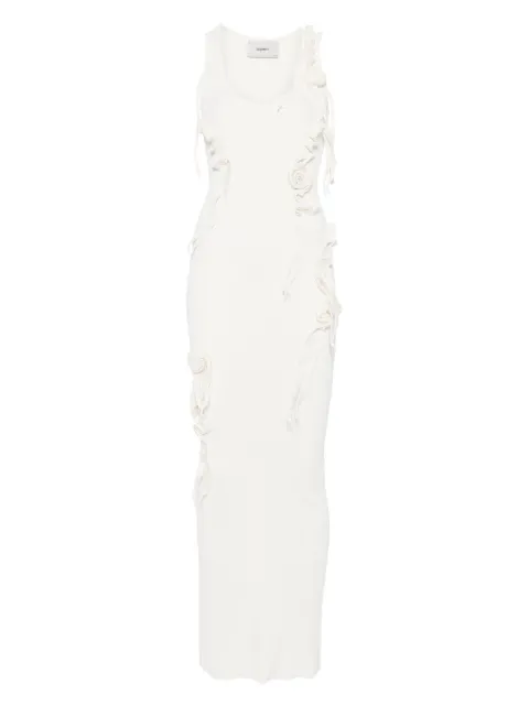 Coperni ribbon-detail knitted maxi dress