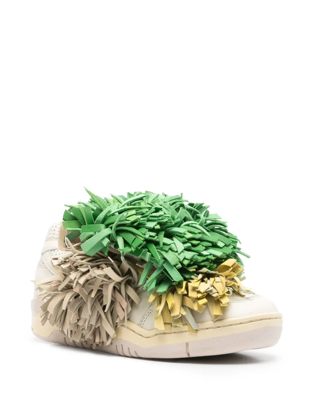 Colville Muppet leren sneakers met franje - Beige