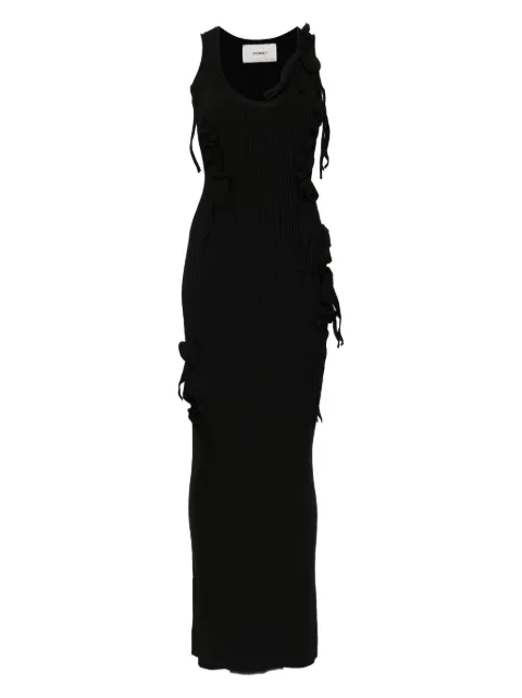 Coperni ribbon-detail knitted maxi dress