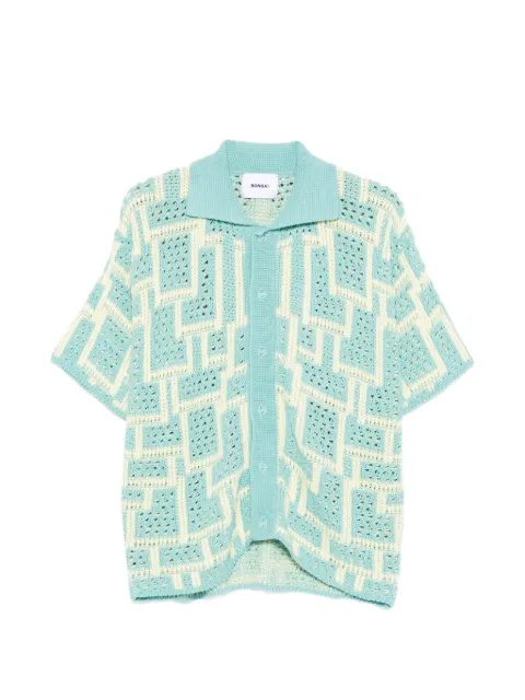 Bonsai camisa oversize con motivo geométrico