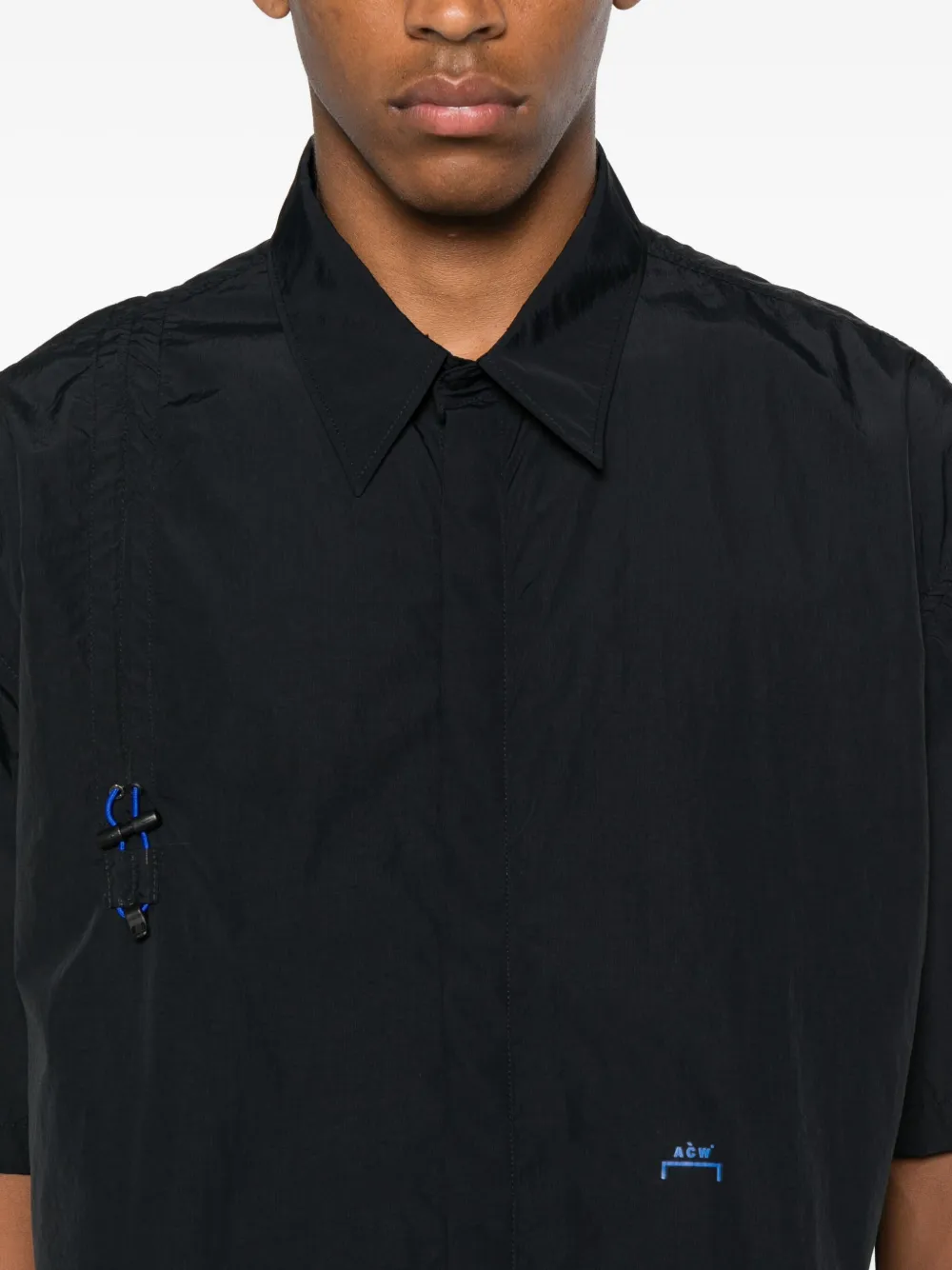 A-COLD-WALL* short-sleeve clasp shirt Zwart