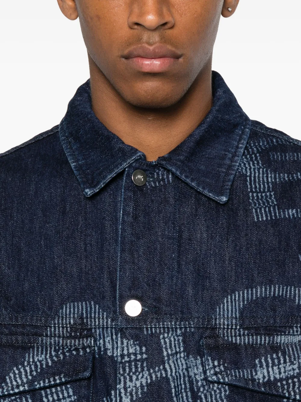 A-COLD-WALL* Annex denim jack met grafische print Blauw