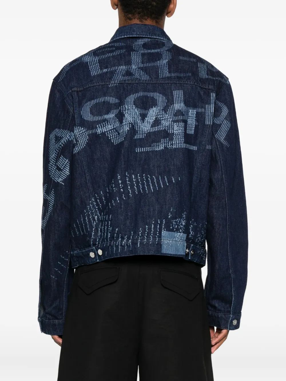 A-COLD-WALL* Annex denim jack met grafische print Blauw