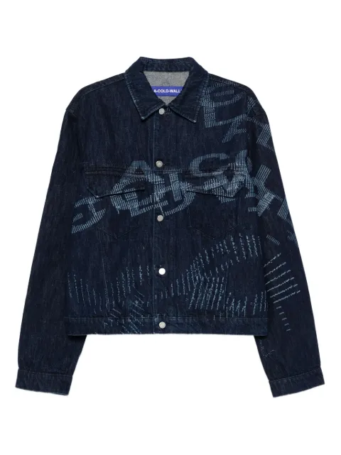 A-COLD-WALL* Annex graphic-print denim jacket