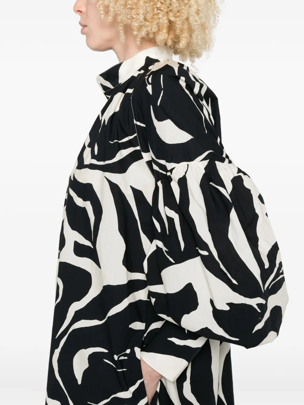 colville Gesmockte jurk met abstracte print Wit