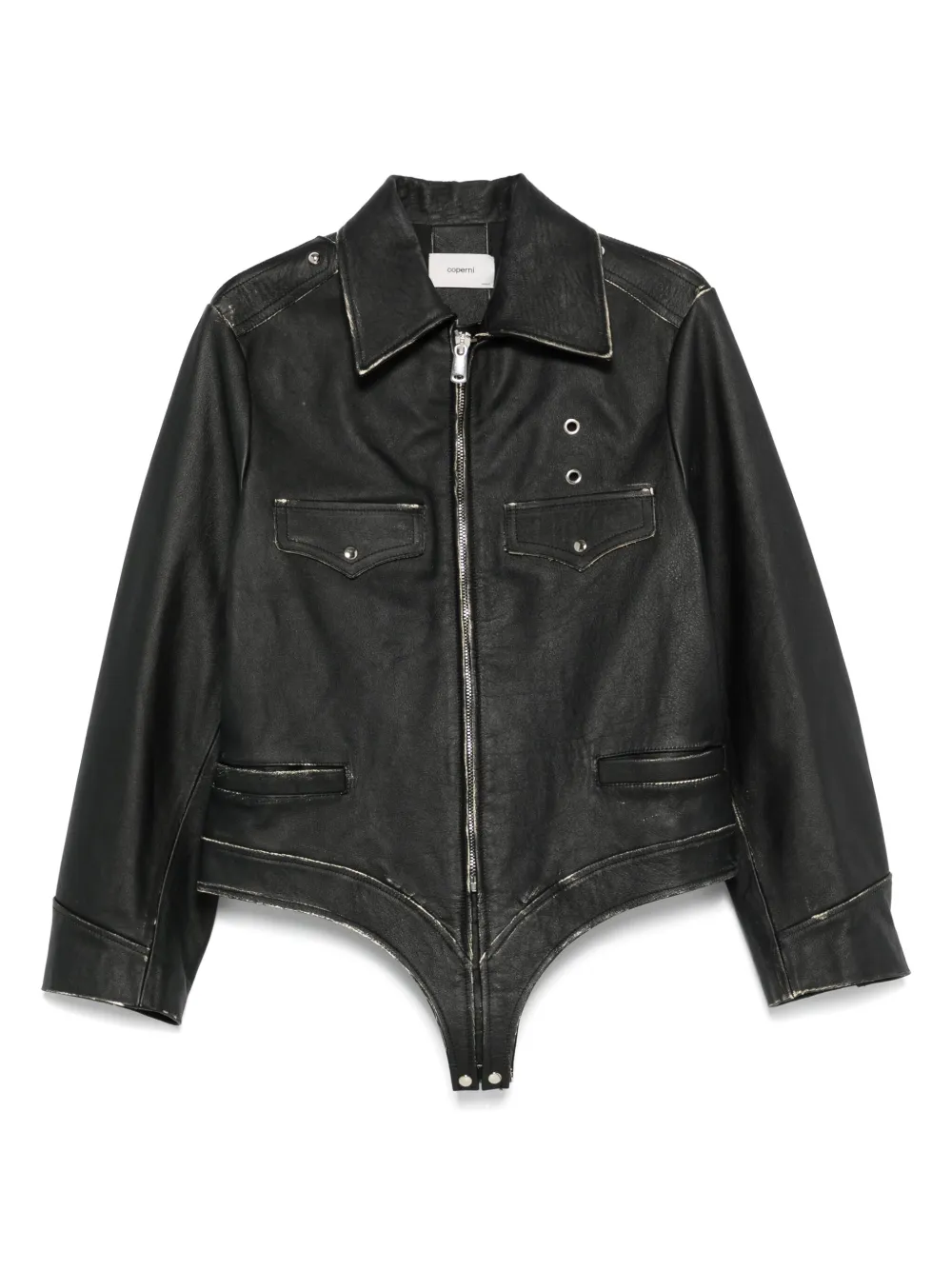 Coperni Leren body jack Zwart