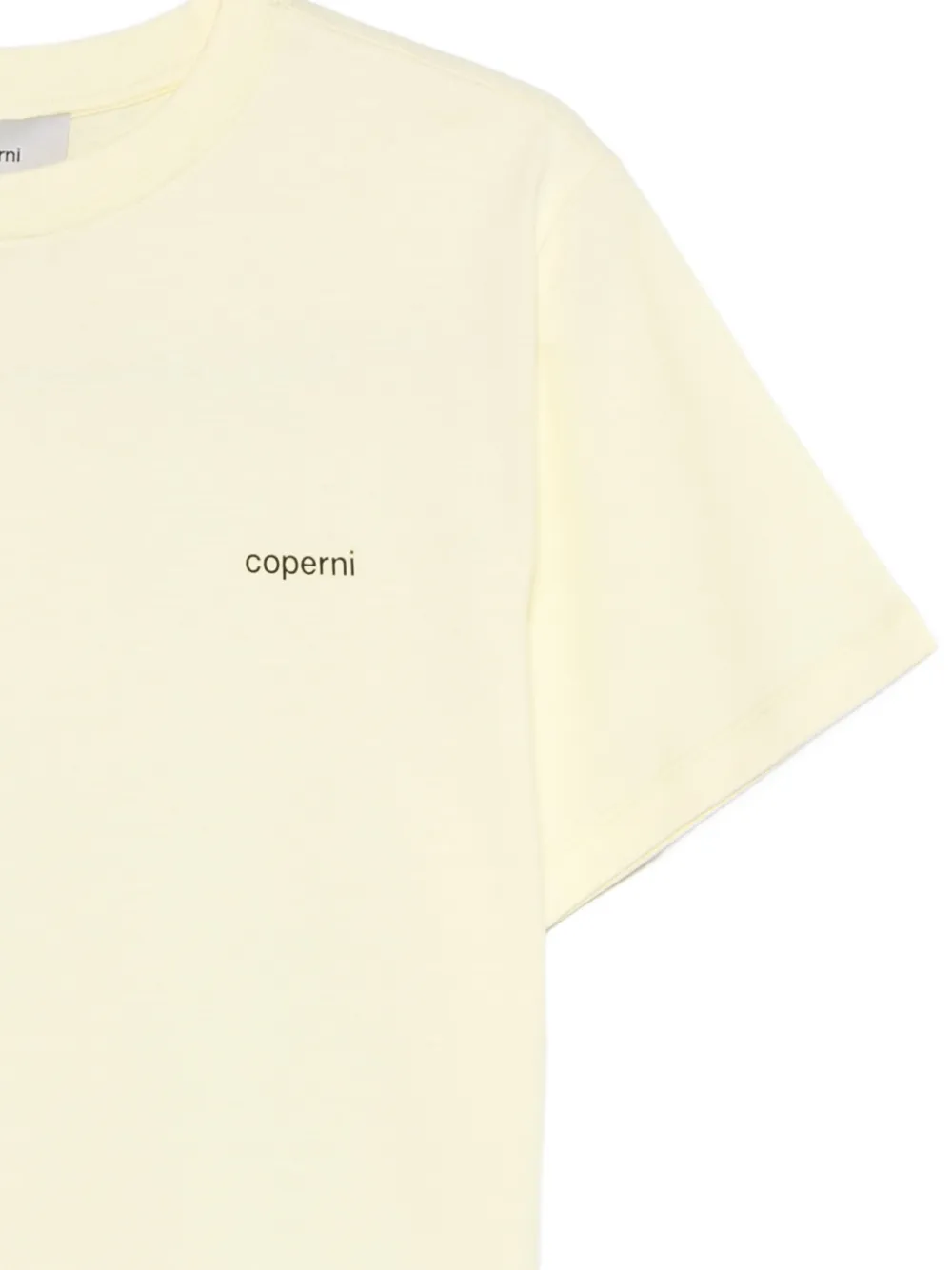 Coperni T-shirt met logodetail Geel