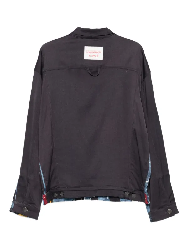 Charles Jeffrey Loverboy ペイントストライプ デニムジャケット