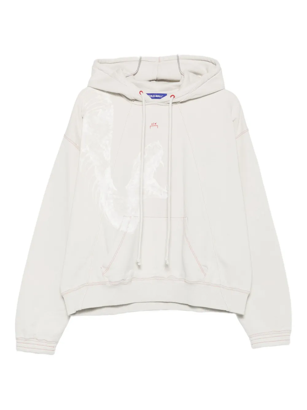 A-COLD-WALL* Millbank graphic-print hoodie Beige