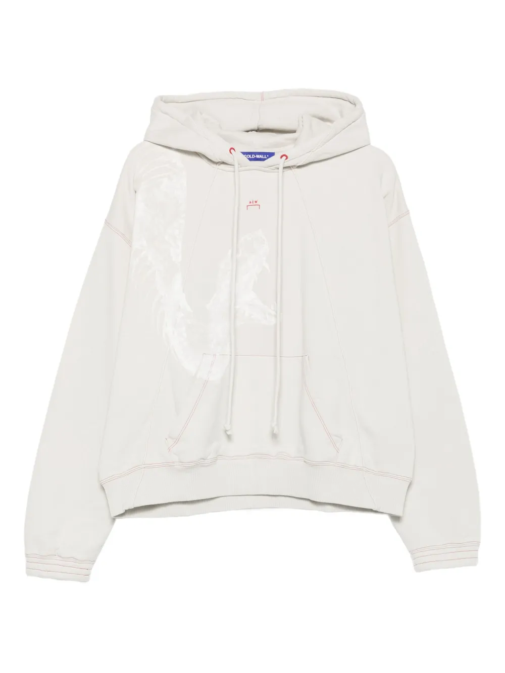 A-COLD-WALL* Millbank hoodie met grafische print Beige