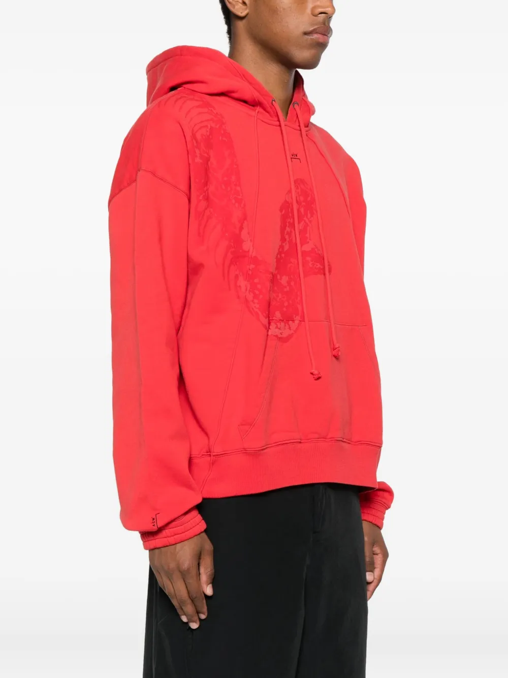 A-COLD-WALL* graphic print hoodie Rood
