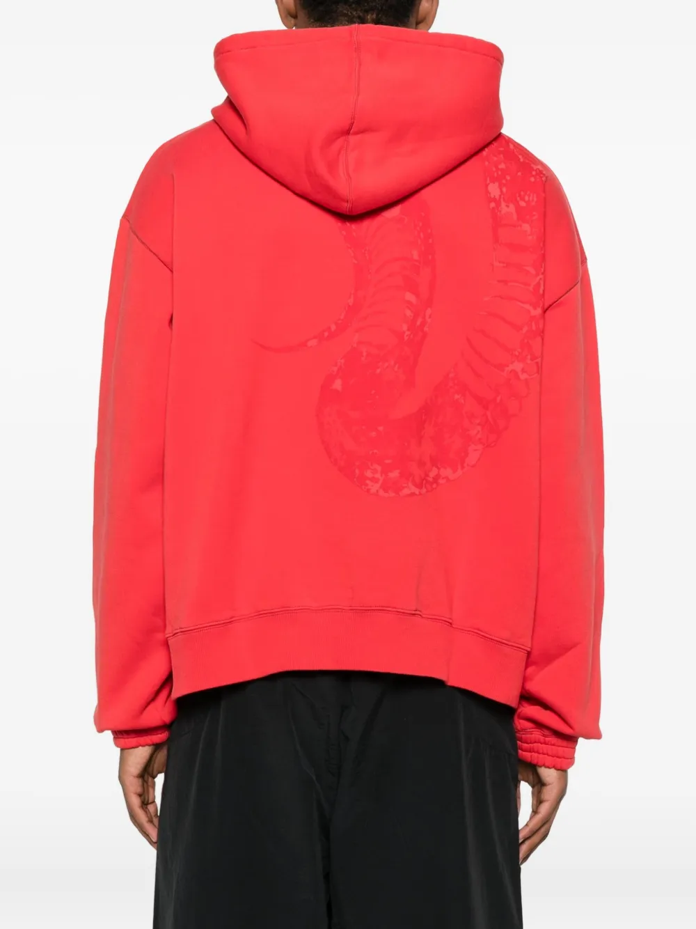 A-COLD-WALL* graphic print hoodie Rood