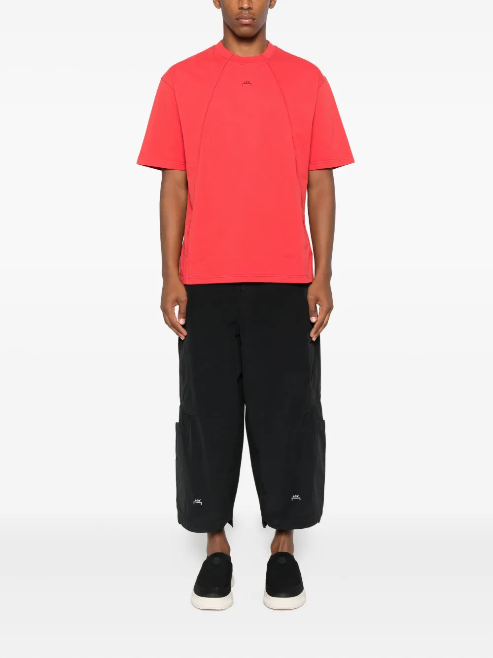 A-COLD-WALL* panelled T-shirt Rood