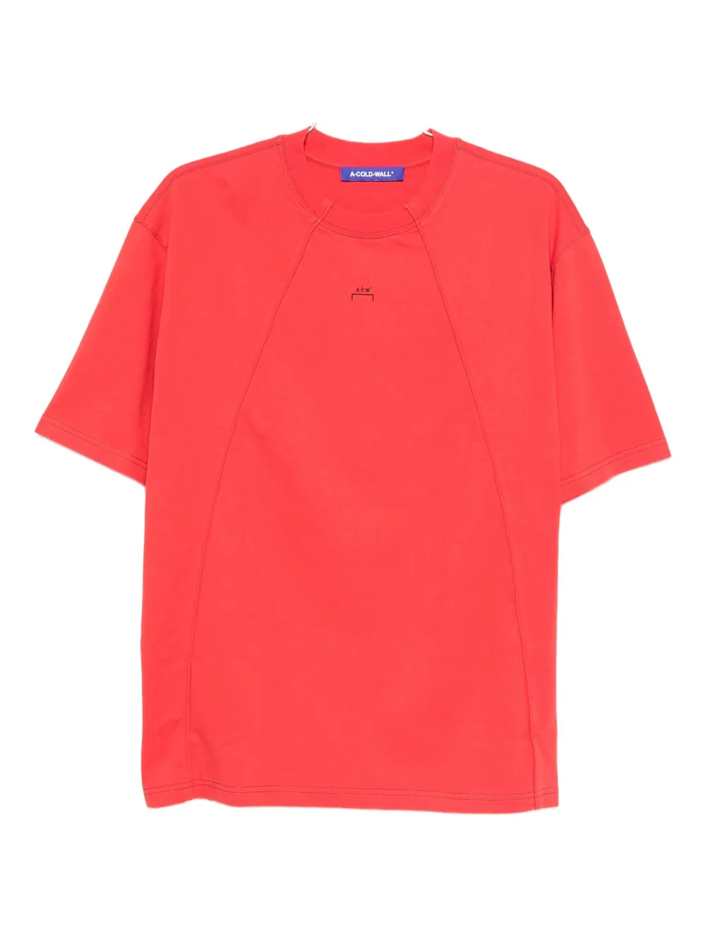 A-COLD-WALL* panelled T-shirt Rood