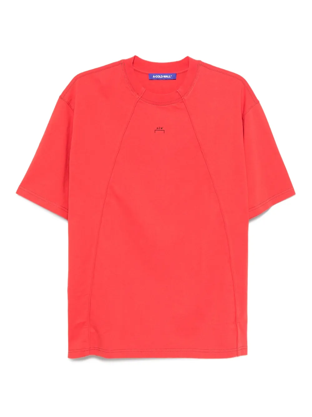 A-COLD-WALL* T-shirt met vlakken Rood