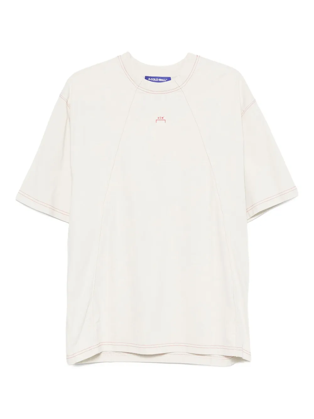 A-COLD-WALL* panelled T-shirt Beige