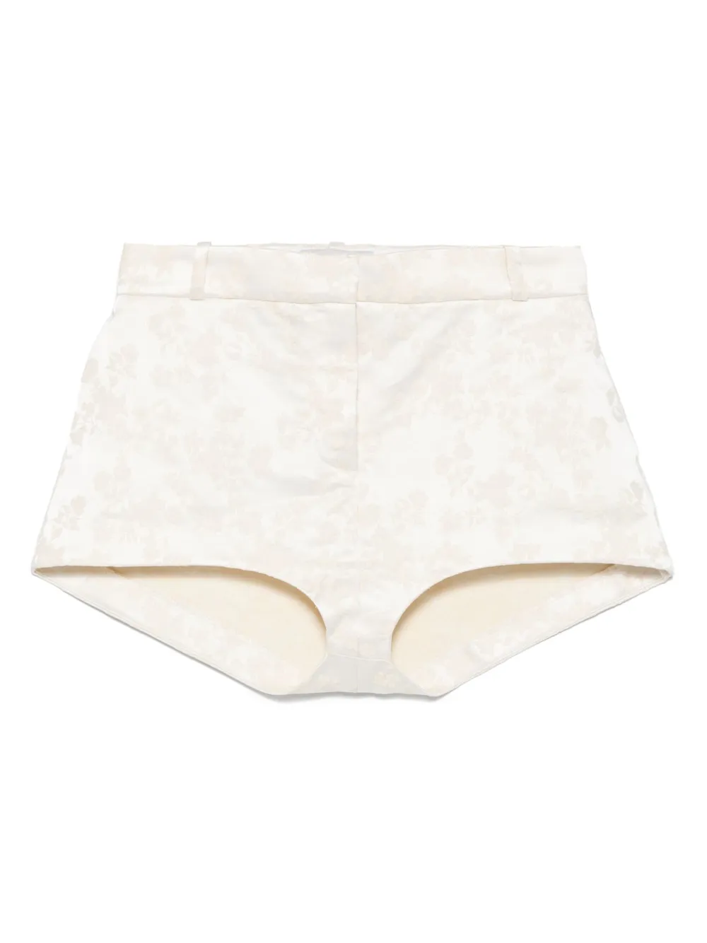 Coperni short à fleurs en jacquard | tons neutres | Image 1