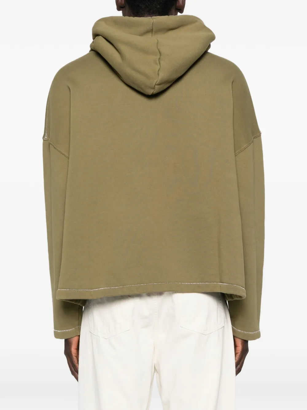 Bonsai Oversized hoodie met borduurwerk Groen